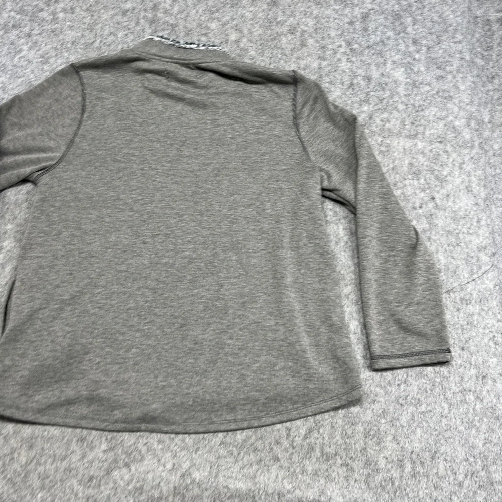 Cuddl Duds Jacket Girls 14-16 Gray Fleece Lined Full Zip‎ Sherpa Collar Casual